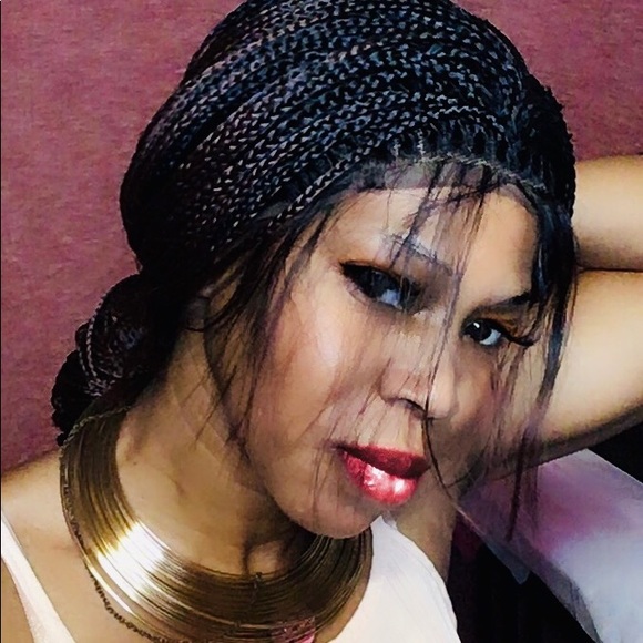 Beautiful Free Part Synthetic Lace Front Wigs with Baby Hair Box Braids - Picture 8 of 14